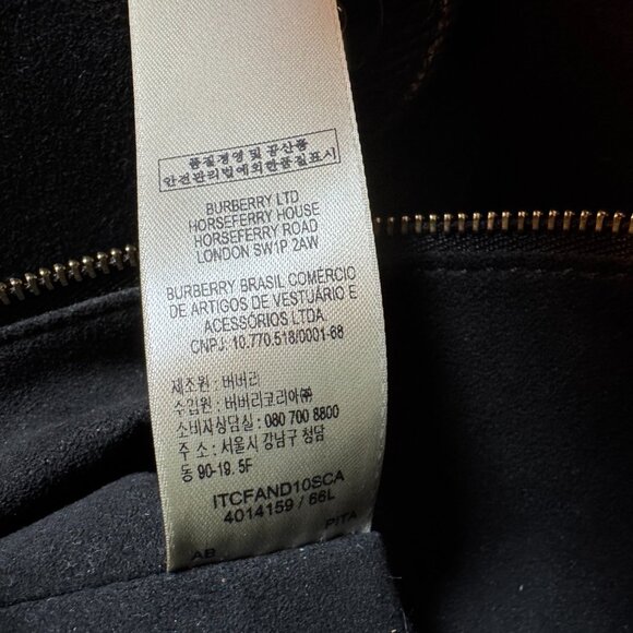 Burberry Medium Derby Perforated Lace Stripe Banner Tote Bag - Picture 16 of 16